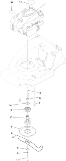 Hayter Harrier 48 Autodrive VS - 474A (409035081 - 999999999) - Enigne - Blade