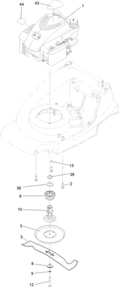 Hayter Harrier 48 Autodrive VS - 474A (404000000 - 406999999) - Engine - Blade