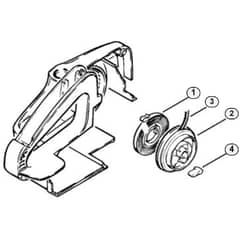 Genuine Stihl 009 / Q - Rewind starter (35.85), (25.84)