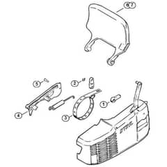 Genuine Stihl 011 AVE / J - Chain brake