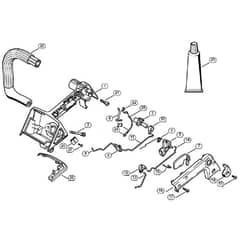 Genuine Stihl 020 T / G - Handle housing 020 T