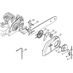 Genuine Stihl 025 / E - Quick chain tensioner