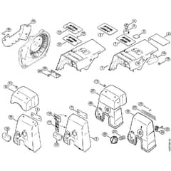 Genuine Stihl 026 / P - Shroud, Carburetor box cover