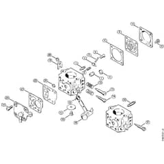 Genuine Stihl 028 WB / K - Carburetor Tillotson