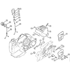 Genuine Stihl 032 AV / B - Pickup body, Muffler