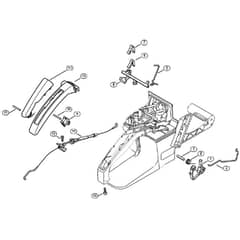Genuine Stihl 036 QS / M - Throttle control
