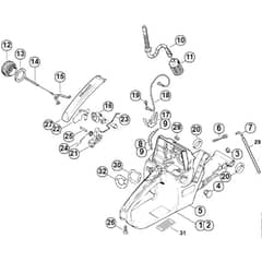 Genuine Stihl 038 M / H - Tank housing