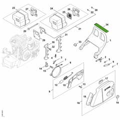 Genuine Stihl 039 / E - Chain brake