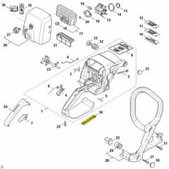 Genuine Stihl 039 / H - Handle housing