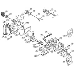 Genuine Stihl 044 C / A - Crankcase, Crankshaft