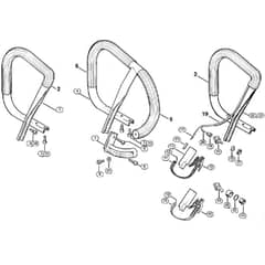 Genuine Stihl 044 C / P - Handlebar, Heating element