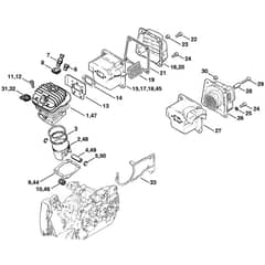 Genuine Stihl 044 / B - Cylinder