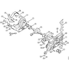 Genuine Stihl 045 AV / A - Crankcase, Crankshaft