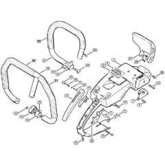 Genuine Stihl 045 AV / K - Handle frame, Handlebar