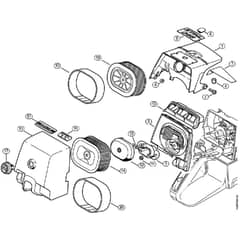 Genuine Stihl 046 C / N - Shroud, Air filter