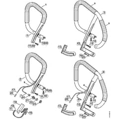 Genuine Stihl 046 C / O - Handlebar, Heating element