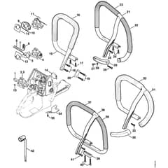 Genuine Stihl 066 / M - Handlebar