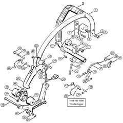 Genuine Stihl 070 / Q - Handle AV  X 13 281 004 (35.84)