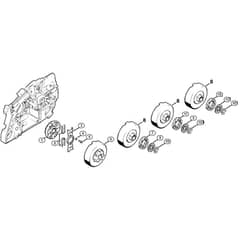 Genuine Stihl 084 / E - Clutch  X 25 673 243 (22.92)