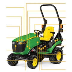 John Deere 1025R (HJ100001 - ) Compact Tractor - Quick Reference Guide