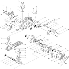 Makita 1125 - Power Planer 82mm - Power Tool Diagram