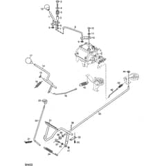 1125M - 2008 - 13-2412-91 - Mountfield Front Mower Controls Diagram