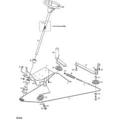 1125M - 2008 - 13-2412-91 - Mountfield Front Mower Steering Diagram