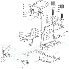 115-98 - 2009 - 2T3222023/OBI - Mountfield Ride On Mower Frame Diagram