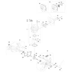 Makita 115 - Engine Chain Saw - Power Tool 01 Diagram