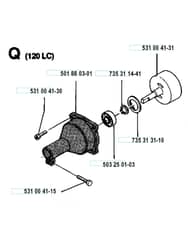 Husqvarna 120 L - Clutch Cover