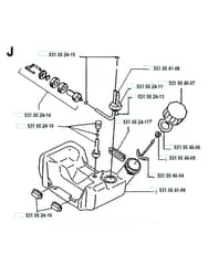 Husqvarna 120R1993-02 - Fuel Tank