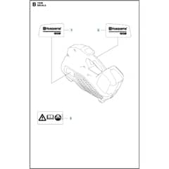 Husqvarna 120iB Decals