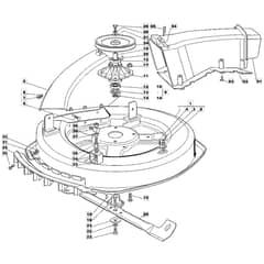 1228H - 2002 - 13-2642-12 - Mountfield Ride On Mower 72cm Deck Diagram