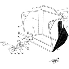 1228H - 2002 - 13-2642-12 - Mountfield Ride On Mower Grasscatcher Diagram