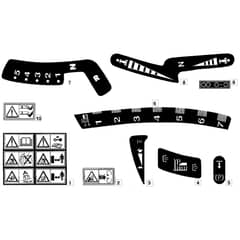 1228H - 2002 - 13-2642-12 - Mountfield Ride On Mower Labels Diagram