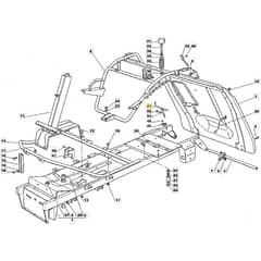 1228H - 2003 - 13-2642-13 - Mountfield Ride On Mower Frame Diagram
