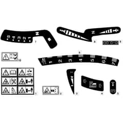 1228H - 2003 - 13-2642-13 - Mountfield Ride On Mower Labels Diagram