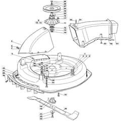1228H - 2005-2007 - 13-2642-15 - Mountfield Ride On Mower 72cm Deck Diagram