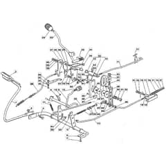 1228H - 2005-2007 - 13-2642-15 - Mountfield Ride On Mower Controls Diagram