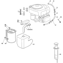 1228H - 2005-2007 - 13-2642-15 - Mountfield Ride On Mower Engine Diagram