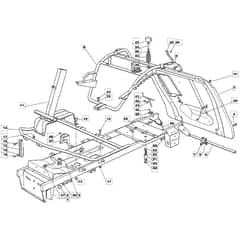 1228H - 2005-2007 - 13-2642-15 - Mountfield Ride On Mower Frame Diagram