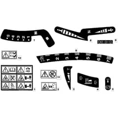 1228H - 2005-2007 - 13-2642-15 - Mountfield Ride On Mower Labels Diagram
