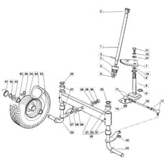 1228H - 2005-2007 - 13-2642-15 - Mountfield Ride On Mower Steering Diagram