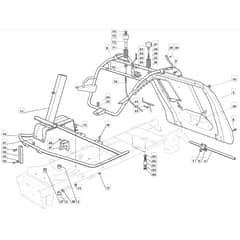 1228H - 2009 - 2T1824483/UM9 - Mountfield Ride On Mower Frame Diagram