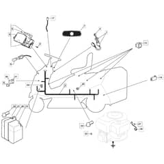 1228HB - 2014 - 2T0220213/MFR - Mountfield Ride On Mower Electrics Diagram