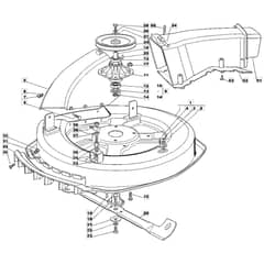 1228M - 2002 - 13-2641-12 - Mountfield Ride On Mower 72cm Deck Diagram