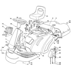 1228M - 2002 - 13-2641-12 - Mountfield Ride On Mower Body Diagram