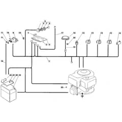1228M - 2002 - 13-2641-12 - Mountfield Ride On Mower Electrics Diagram