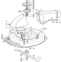1228M - 2005 - 13-2641-15 - Mountfield Ride On Mower 72cm Deck Diagram