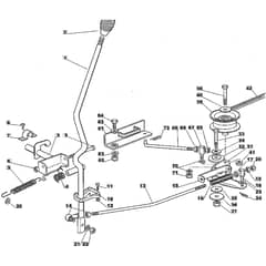 1228M - 2005 - 13-2641-15 - Mountfield Ride On Mower Engagement Diagram